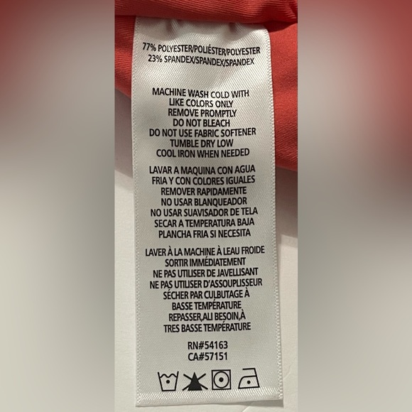 CALVIN KLEIN PERFORMANCE SHIRRED LONG LINE BRA TOP WOMEN REMOVABLE CUPS PINK M - Picture 5 of 9